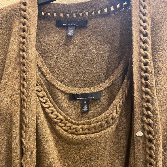 WHBM Chain Detail Tank and Cardigan Set - Picture 5 of 7